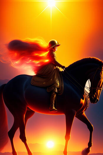 The Sun: A joyful child rides a white horse beneath a radiant sun. This card signifies success, joy, and enlightenment.